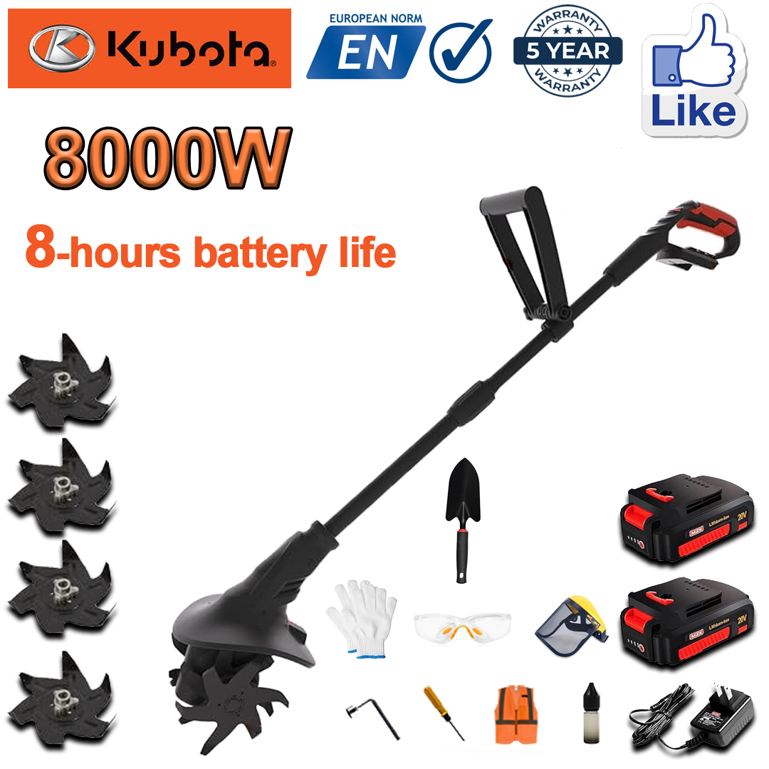 (Battery life 8 hours) 8000W plow + 96V lithium battery * 2 + fast charger * 1 + shovel * 1 + plow blade * 4 + various accessories